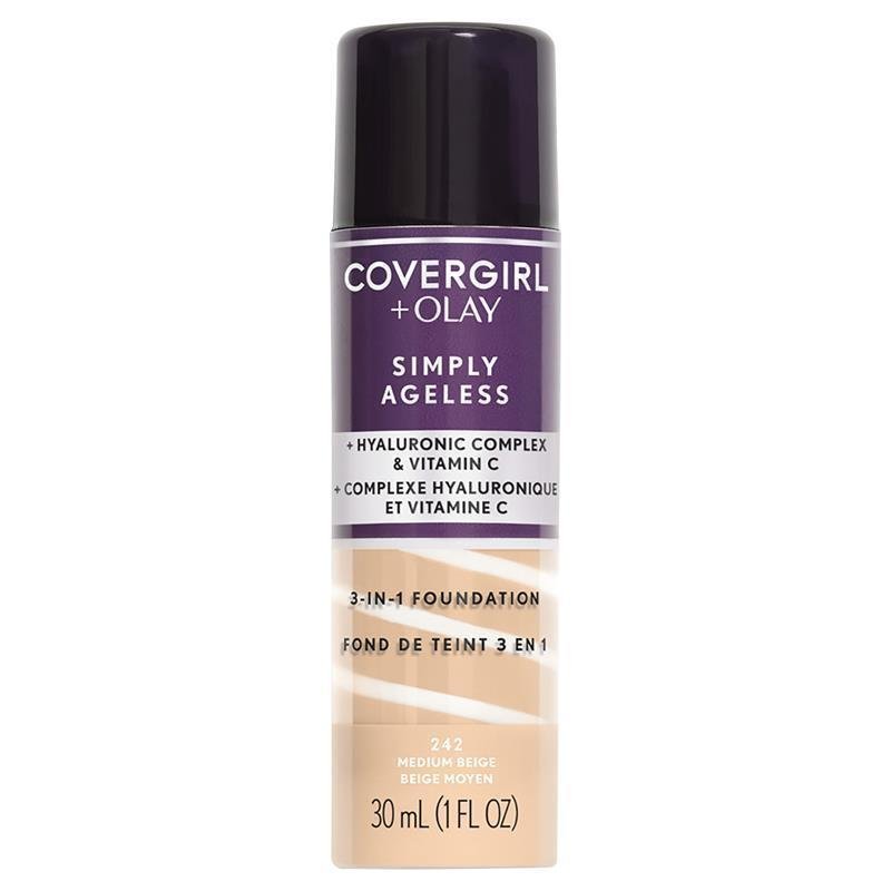 Covergirl玉兰油Simply Ageless三合一粉底液 Medium Beige中性米色