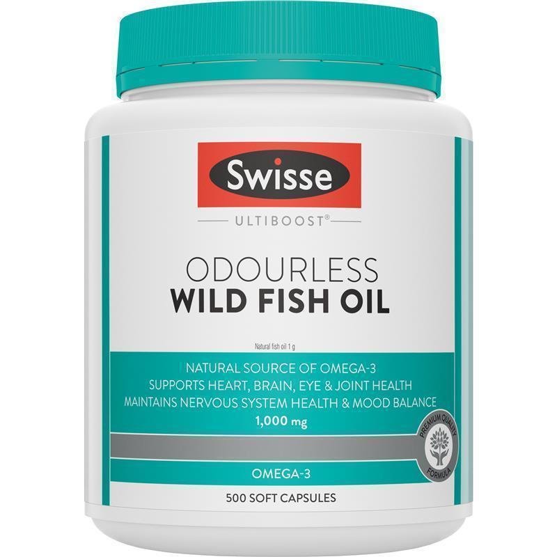 斯维诗 Swisse Ultiboost 无腥味深海鱼油 1000mg 500粒(超值装)