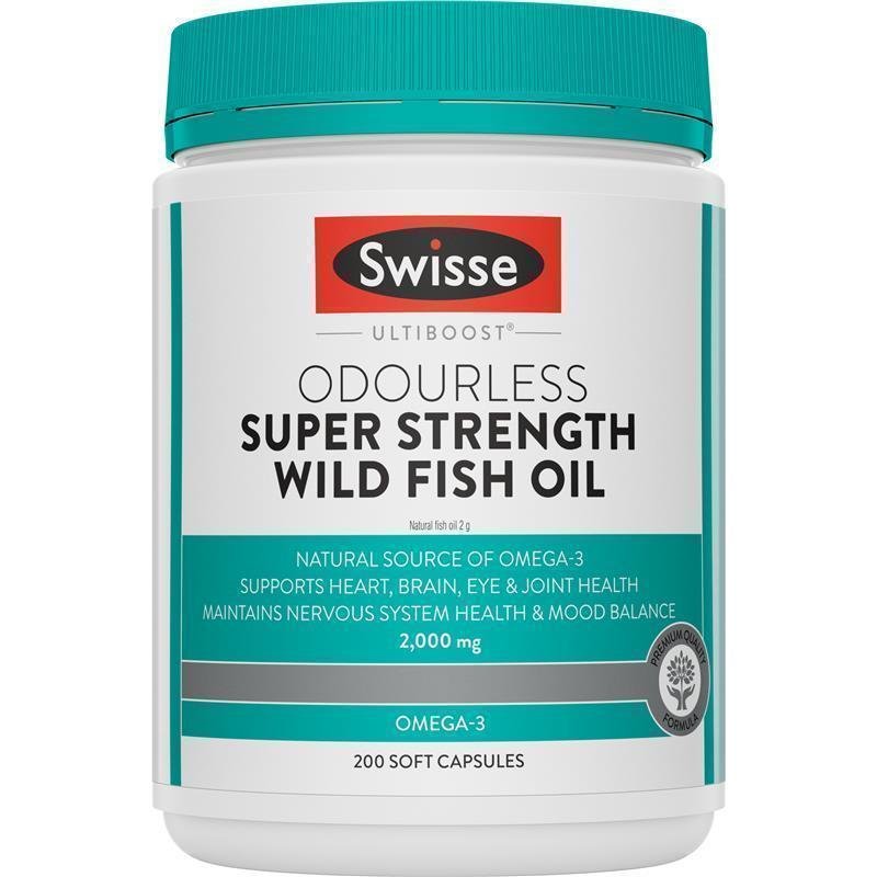 斯维诗 Swisse Ultiboost 无腥味超强深海鱼油 2000mg 200粒
