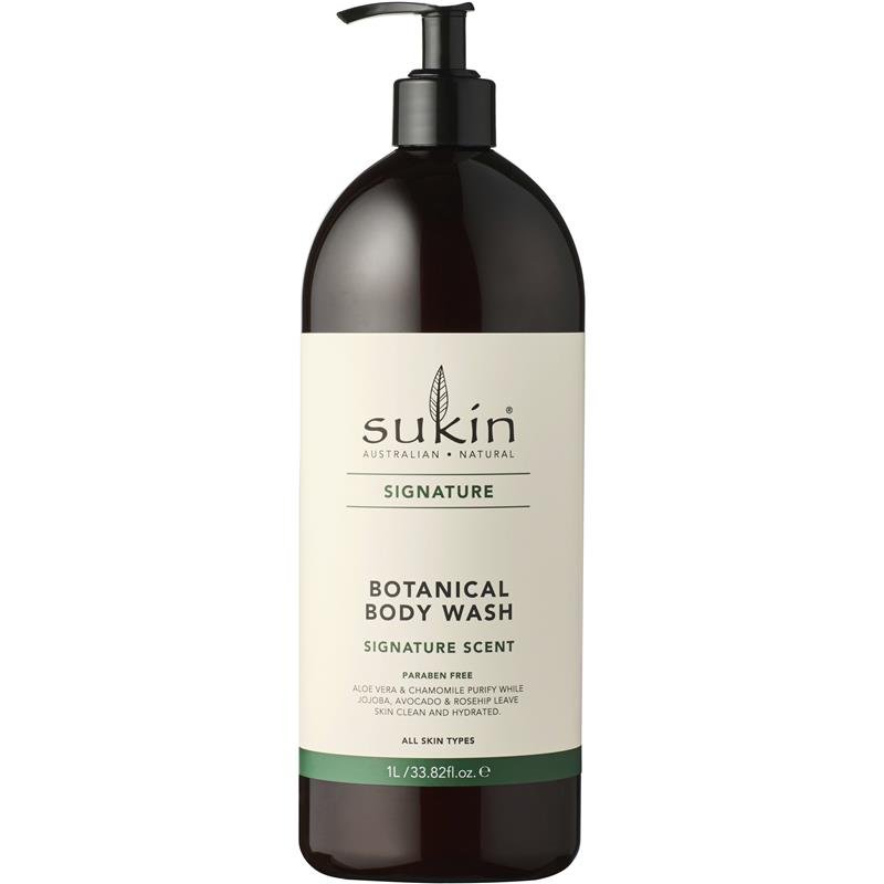 Sukin 经典植物精华沐浴露(按压装) 1L