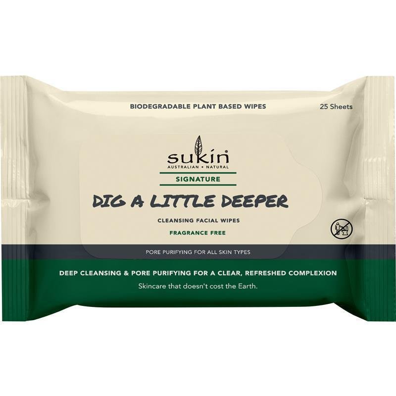 Sukin 经典系列深层清洁净肤湿巾 25片装