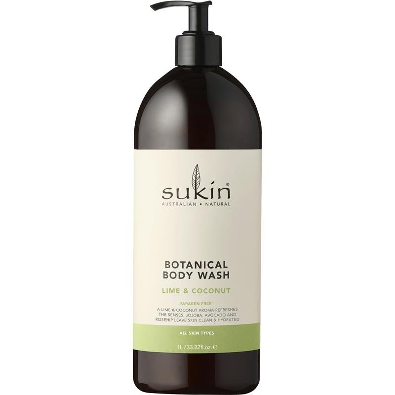 Sukin 植物保湿沐浴露 青柠椰子 1L 按压瓶