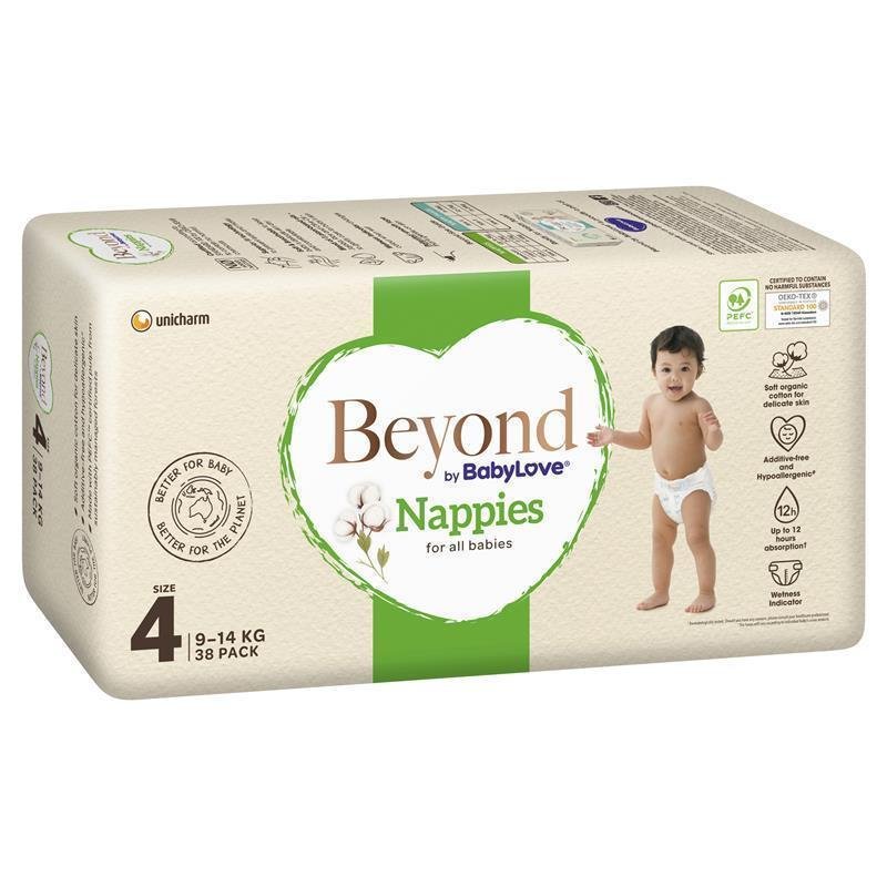 BabyLove Beyond 婴儿纸尿裤 4号 9-14kg 38片