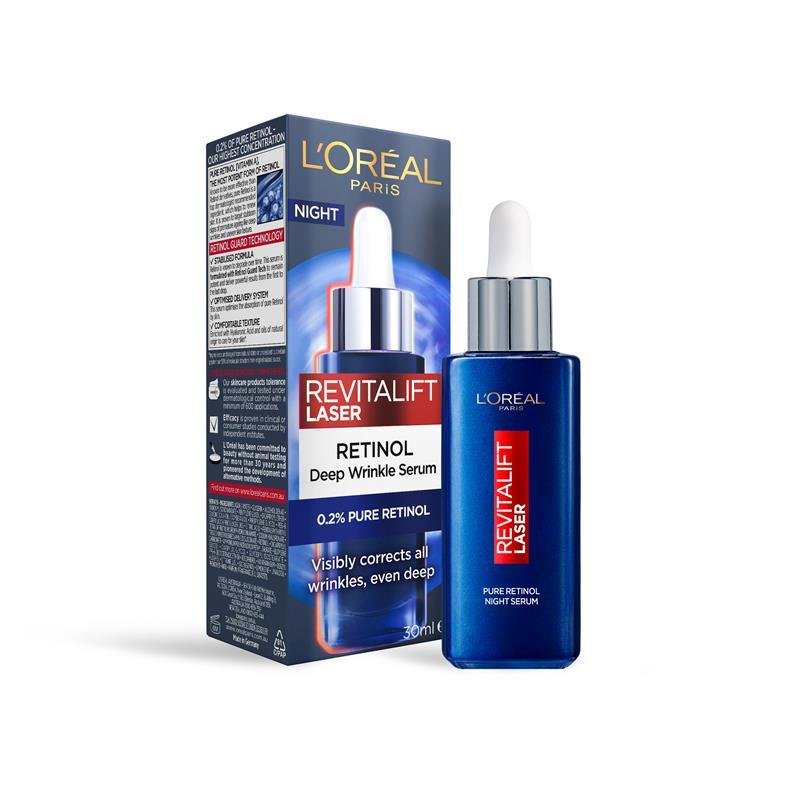 巴黎欧莱雅 复颜光学嫩肤 纯净视黄醇A醇晚间精华 30ml