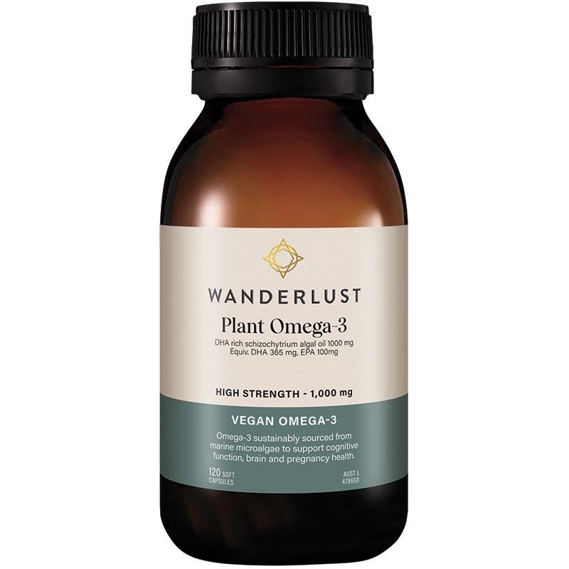 Wanderlust 植物Omega-3(藻油DHA)120粒 新版
