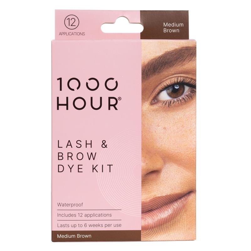 1000 Hour 睫毛眉毛染色套装 中棕色