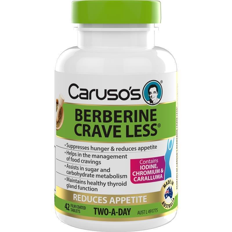 Caruso's 小檗碱 Berberine Crave Less 控糖控食欲片 42片