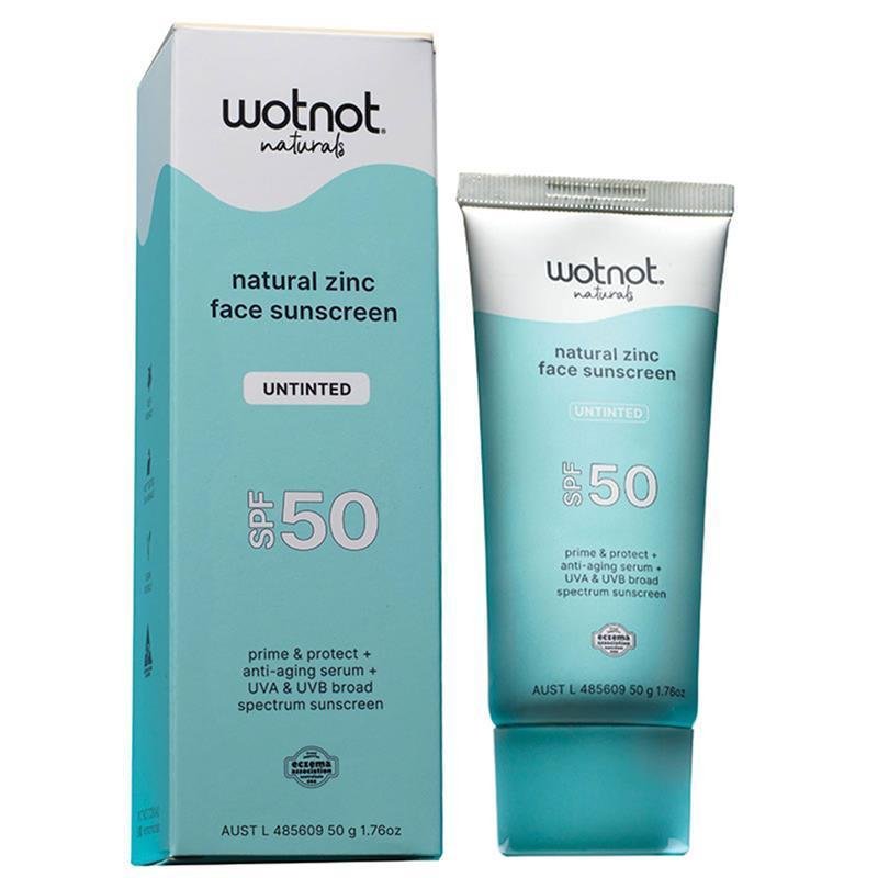 WotNot 天然物理锌防晒霜 SPF50 面部