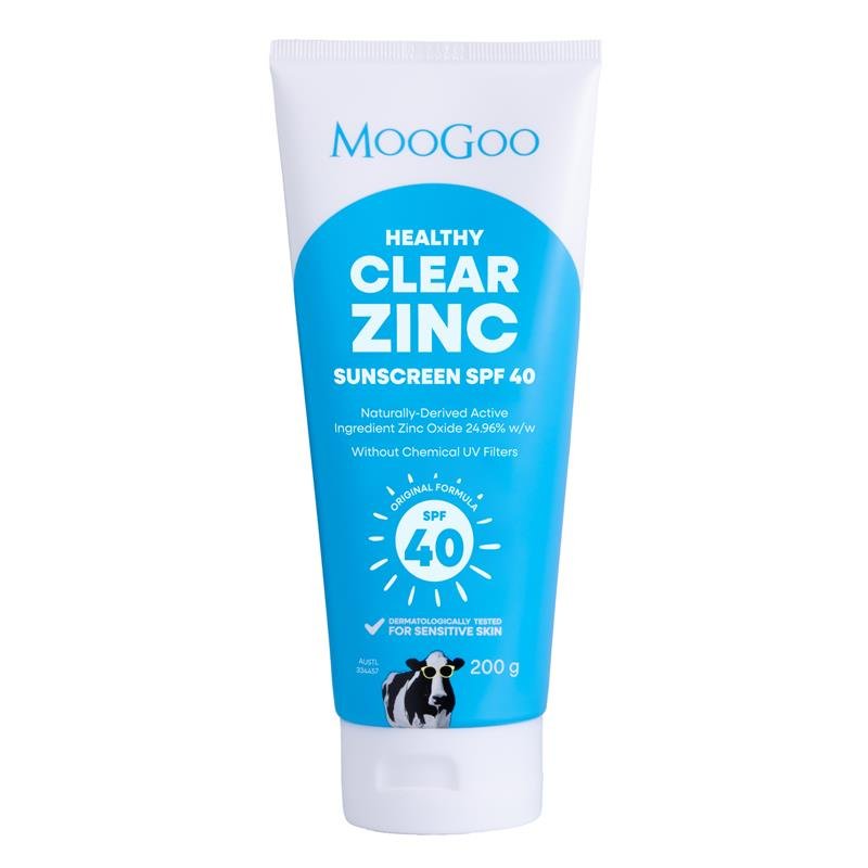 MooGoo 透明氧化锌物理防晒霜 SPF40 200g