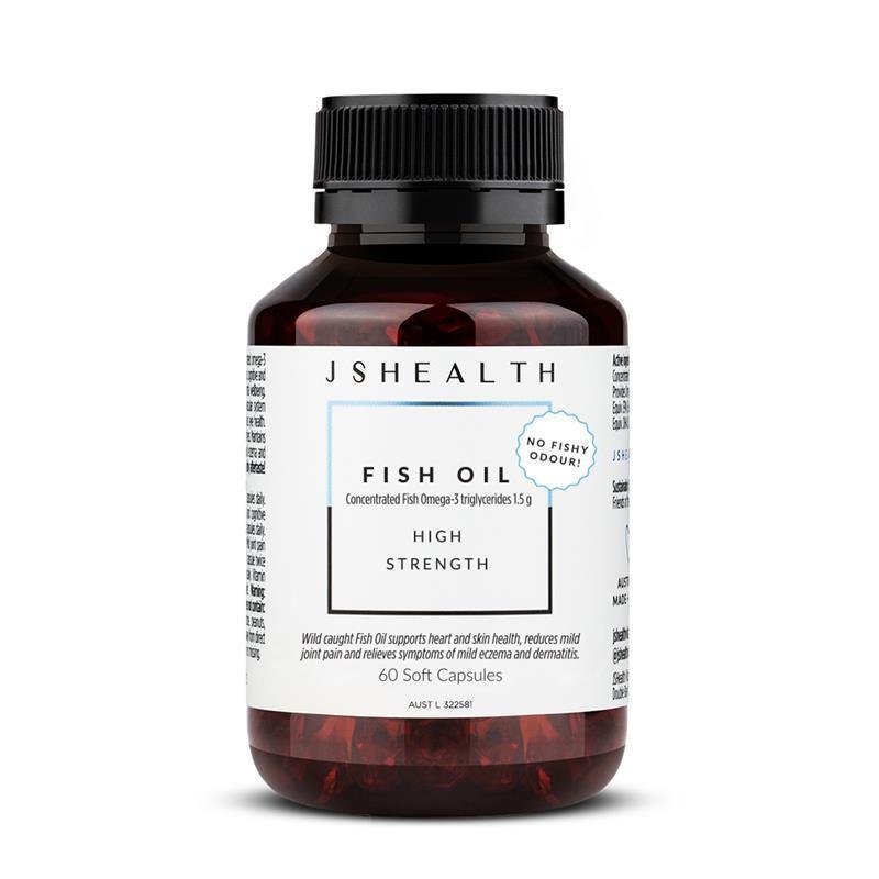 JSHealth 浓缩深海鱼油 Omega-3 60粒