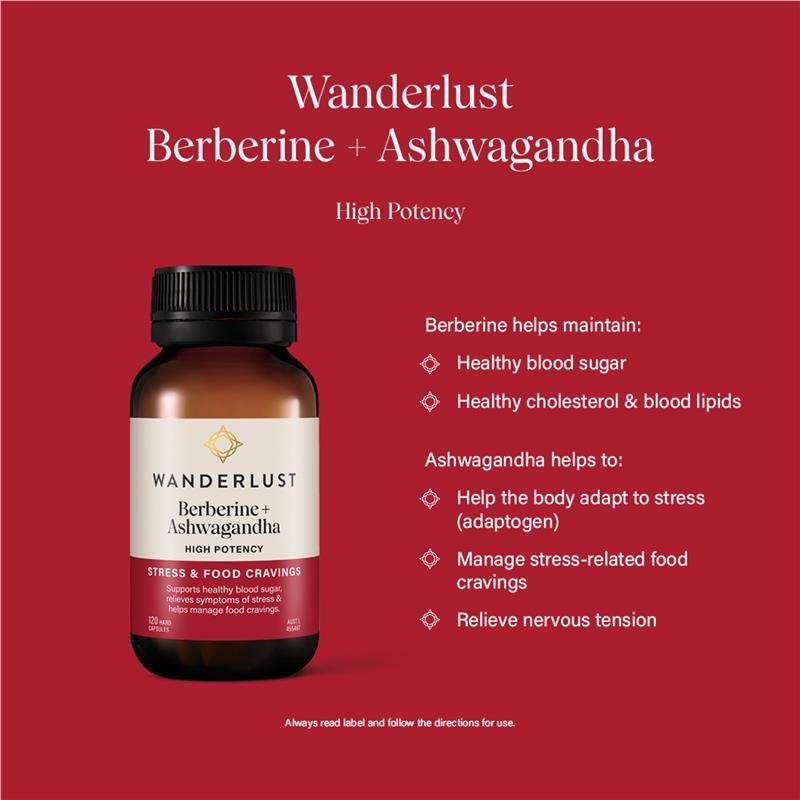 Wanderlust 小檗碱+南非醉茄(印度人参) 120粒