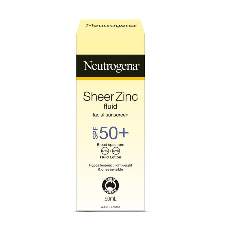 Neutrogena 露得清 纯物理氧化锌面部防晒乳 SPF50+ 50ml