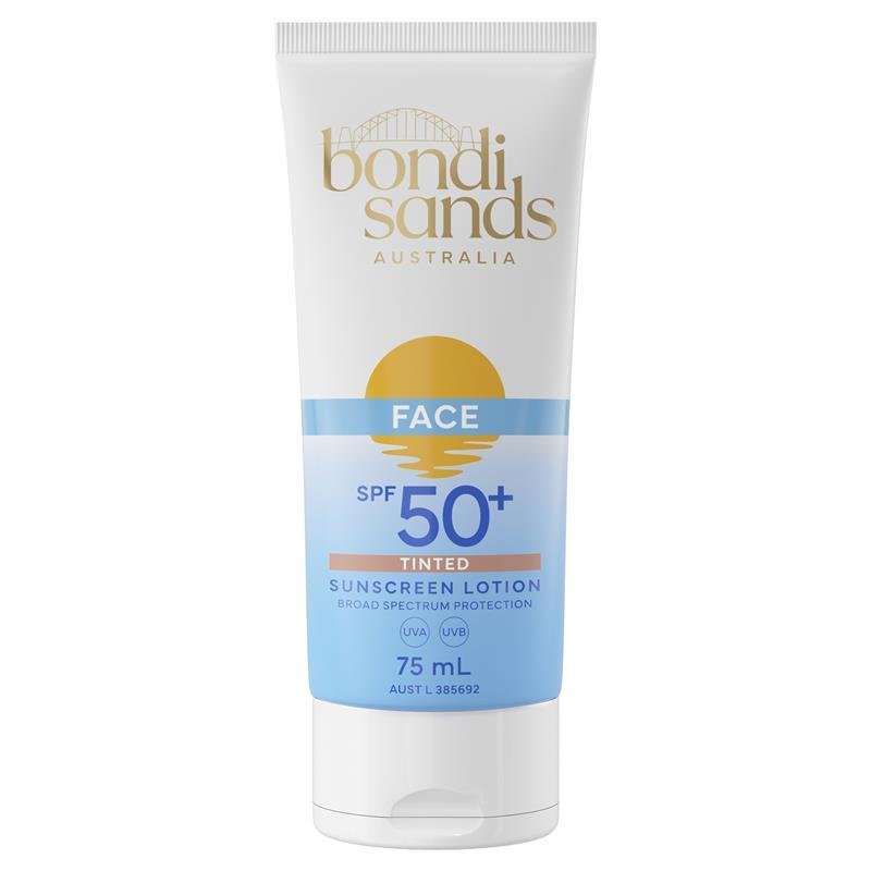 Bondi Sands SPF50+ 无香保湿润色面部防晒乳 75ml