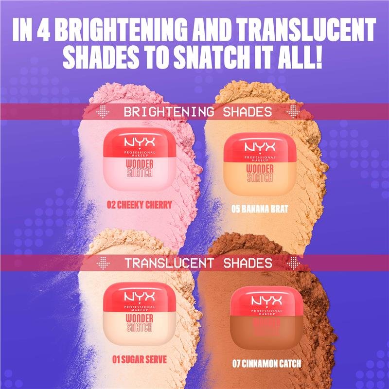 NYX Wonder Snatch 定妆烘焙散粉 Banana Brat 提亮黄调