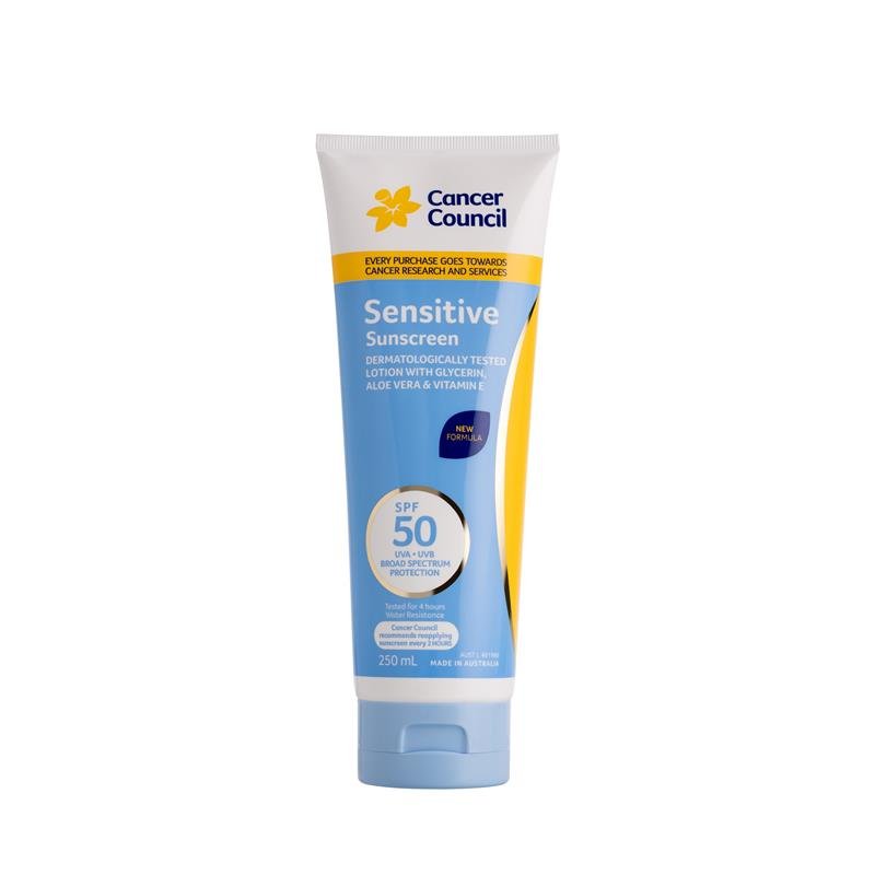 Cancer Council 防癌协会 SPF50 敏感肌防晒霜 250ml(新配方)