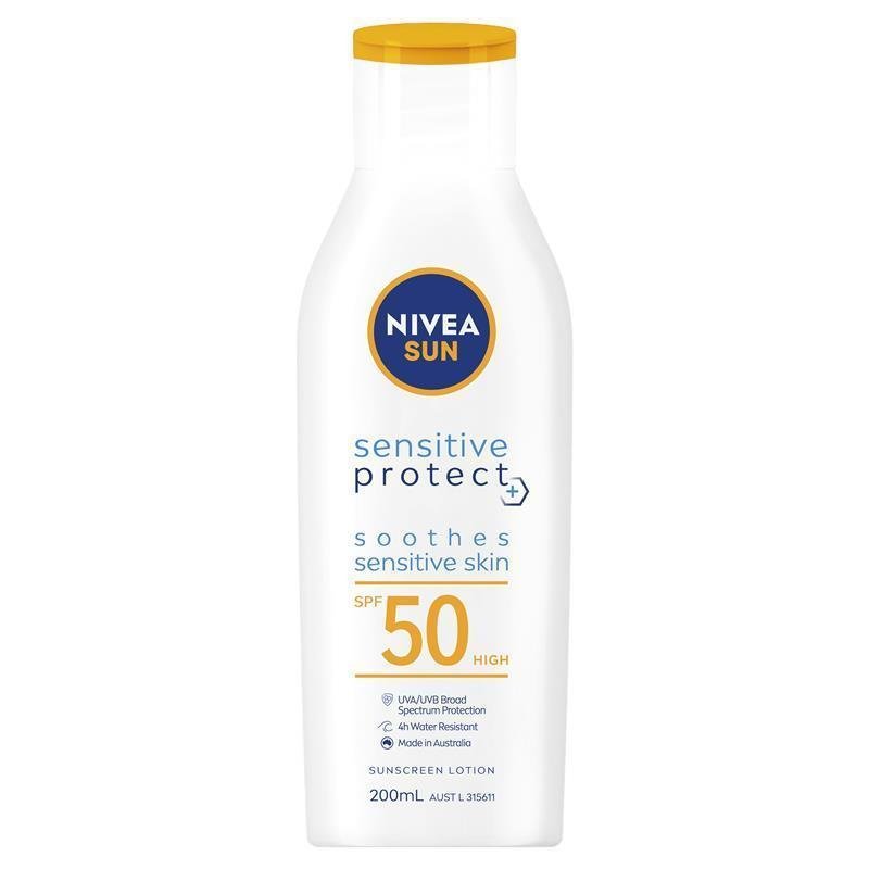 妮维雅 NIVEA Sun 敏感肌温和防护防晒乳 SPF50 200ml