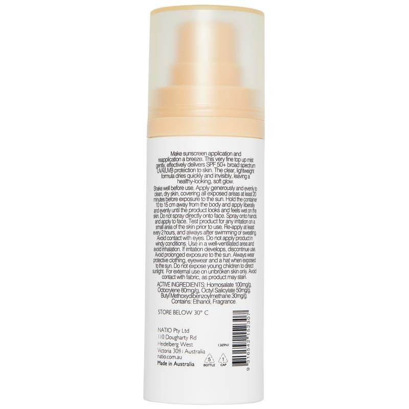 Natio 隐形防晒喷雾 SPF50+ 75ml
