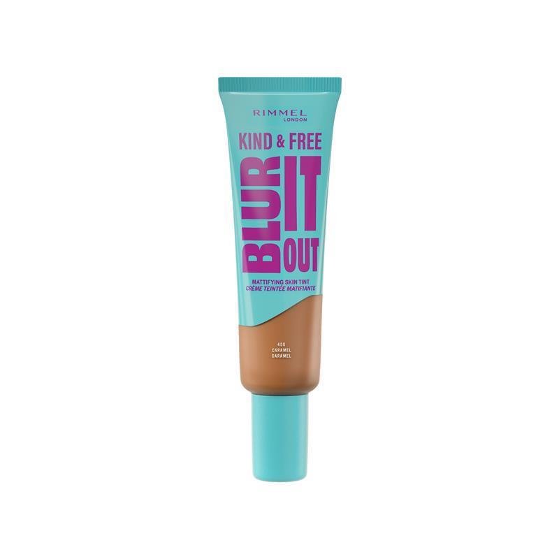 Rimmel 芮谜 Kind & Free 雾感裸肌粉底液 450 焦糖色 Caramel