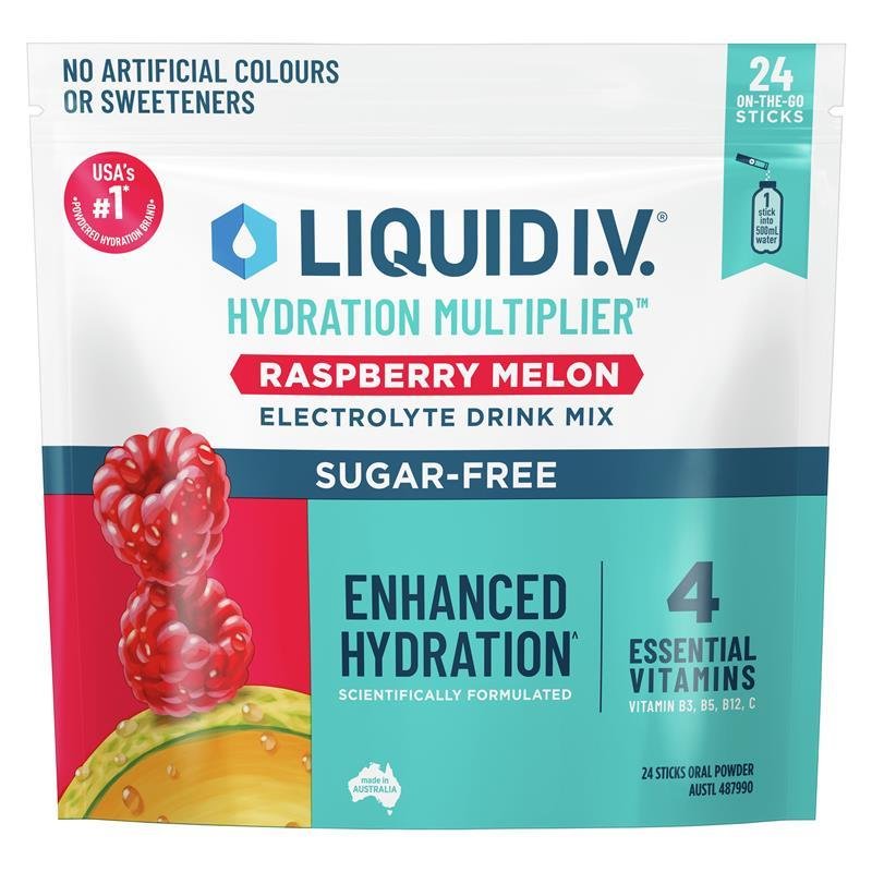 Liquid IV 无糖电解质补水冲剂 树莓蜜瓜味 24条装