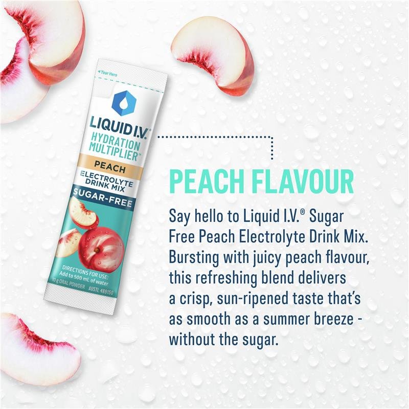Liquid IV 无糖电解质补水冲剂 蜜桃味 24条装