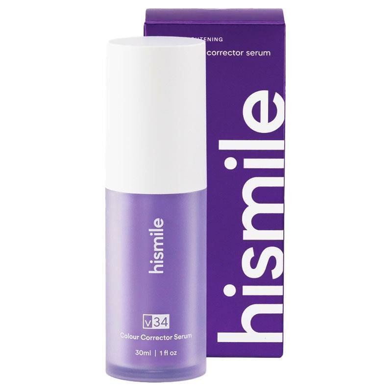 Hismile V34 紫色色彩校正美白精华 30ml