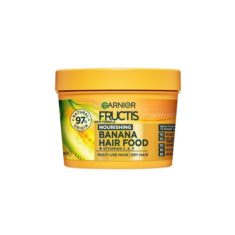 Garnier Fructis 卡尼尔水果鲜养香蕉三合一滋养发膜(干性发质)390ml
