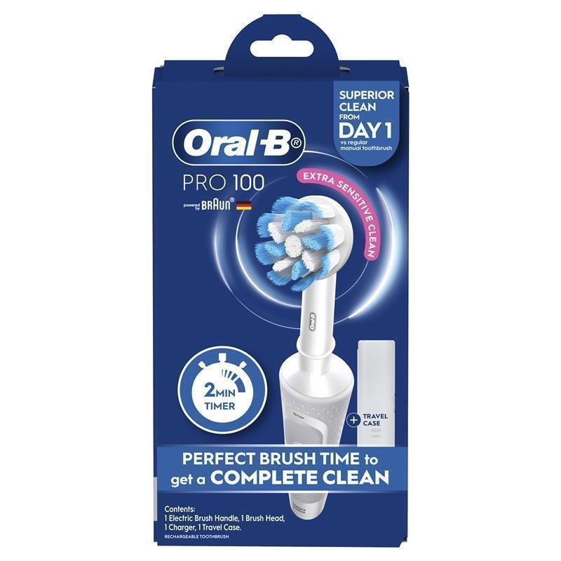 Oral-B Pro 100 护龈电动牙刷 白色