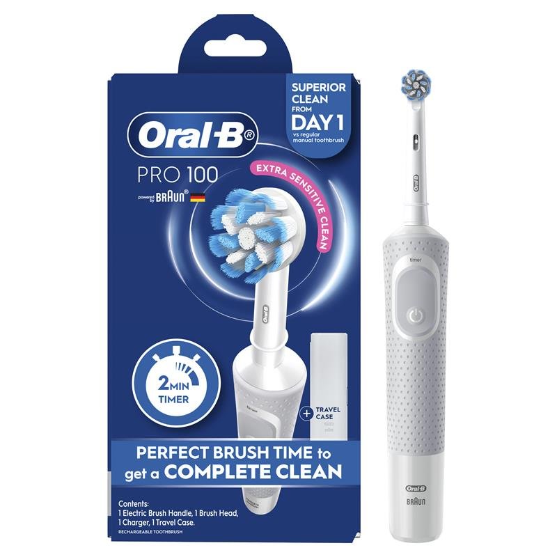 Oral-B Pro 100 护龈电动牙刷 白色
