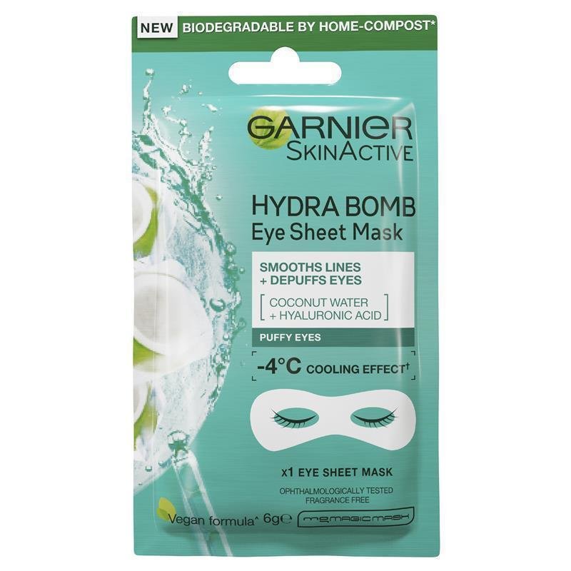 Garnier 卡尼尔 玻尿酸+椰子水保湿眼膜贴