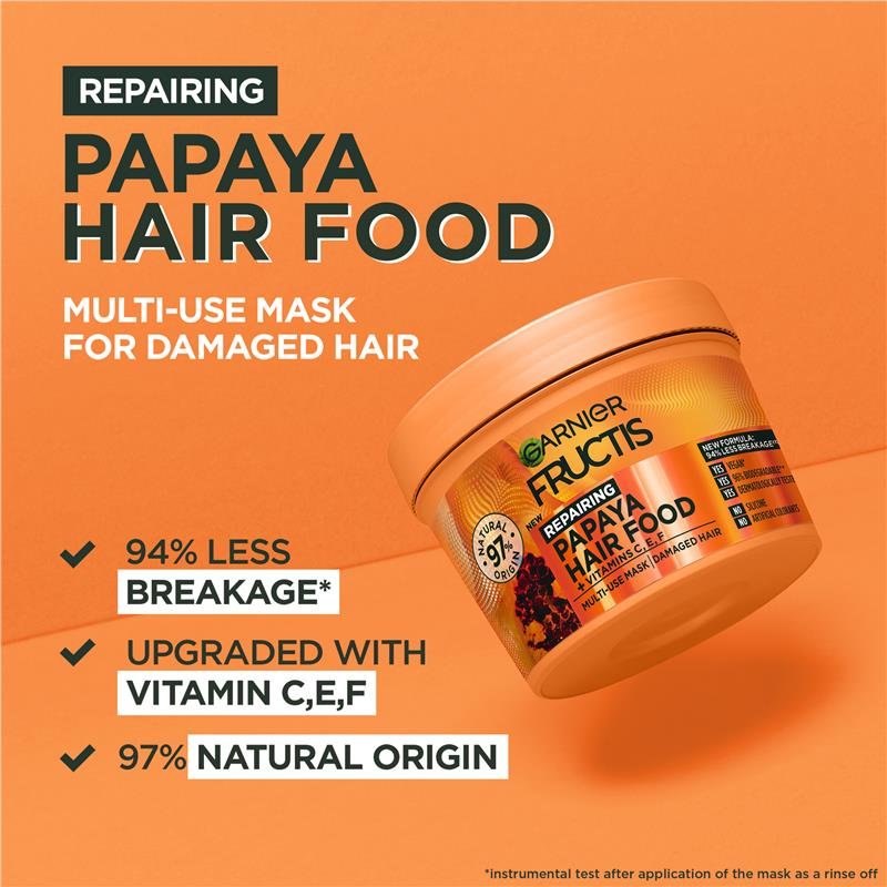 Garnier Fructis 卡尼尔 木瓜三合一修护发膜(受损发质) 390ml