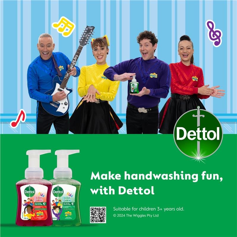Dettol 滴露 儿童 The Wiggles 变色泡沫洗手液 浆果香 250ml