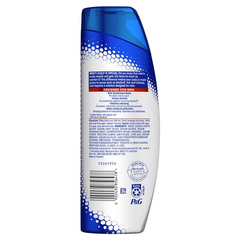 Head & Shoulders 海飞丝 Ultramen 男士古龙香型 二合一去屑洗发护发露 400ml