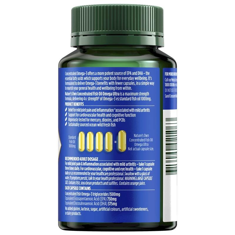 Nature's Own 浓缩深海鱼油 超高浓度 40粒