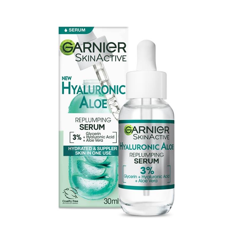Garnier 卡尼尔 Skin Active 玻尿酸芦荟丰盈补水精华 30ml
