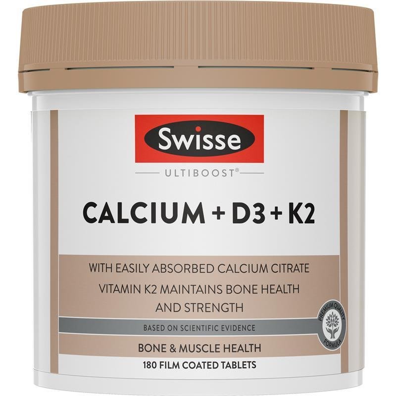 Swisse Ultiboost Calcium+D3+K2 180 Tablets Exclusive