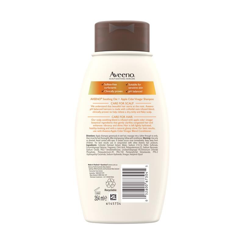 Aveeno 苹果醋净化洗发水 暗沉发质 354ml