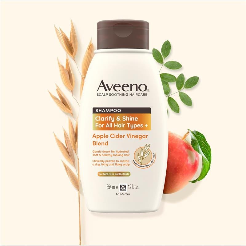 Aveeno 苹果醋净化洗发水 暗沉发质 354ml