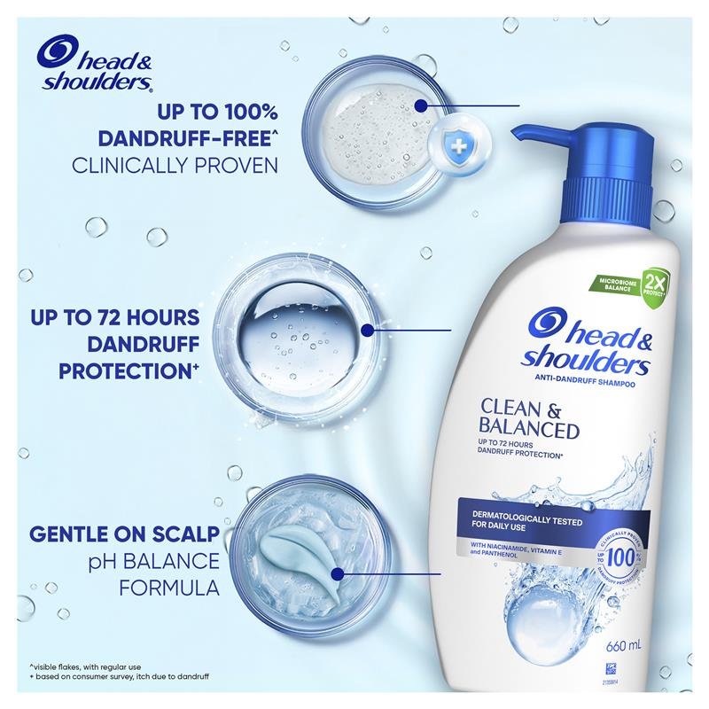 Head & Shoulders 海飞丝 净爽平衡洗发水 660ml