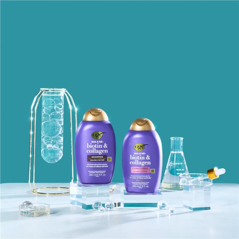 OGX 生物素胶原丰盈护发素 细软发质 385ml