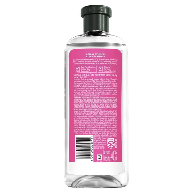 Herbal Essences 白草莓薄荷清爽洗发水 400ml