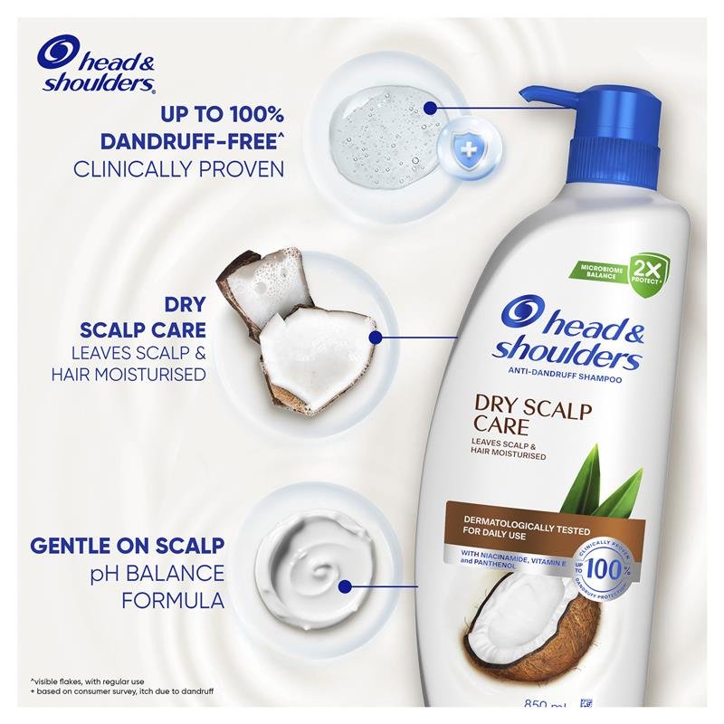 Head & Shoulders 海飞丝 干性头皮护理洗发水 850ml