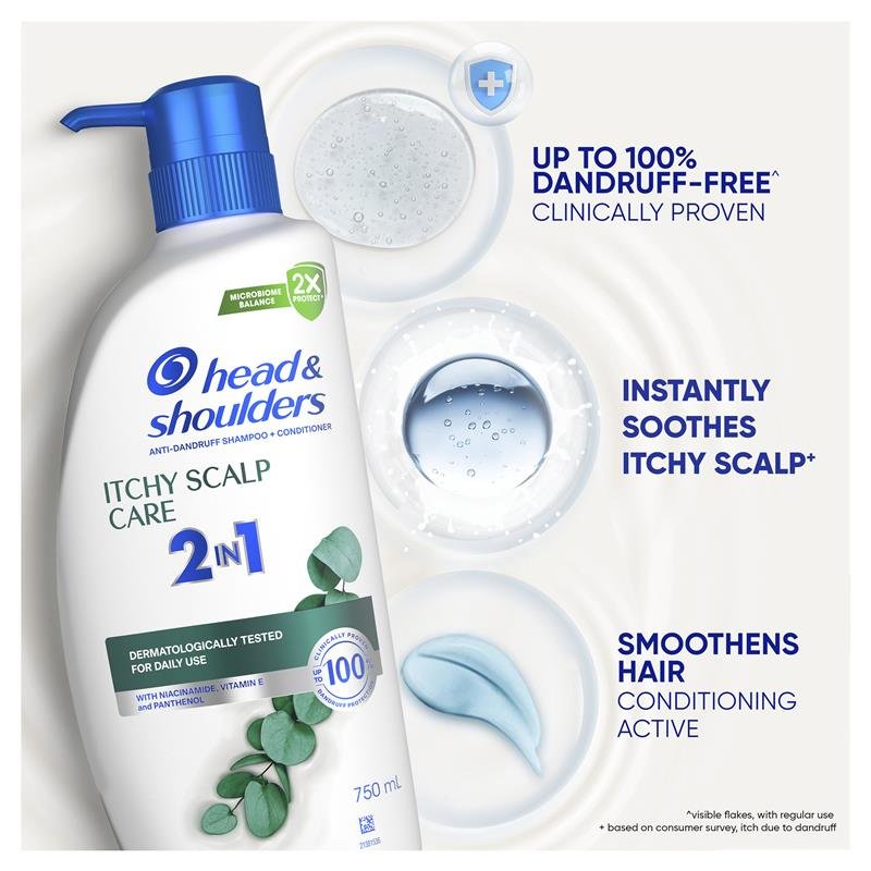 Head & Shoulders 海飞丝 止痒头皮二合一洗护 750ml