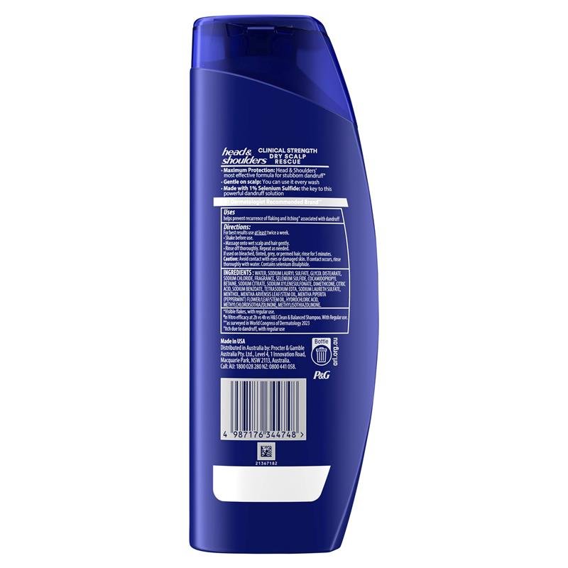 Head & Shoulders 海飞丝 专业级干性头皮救援洗发水 400ml