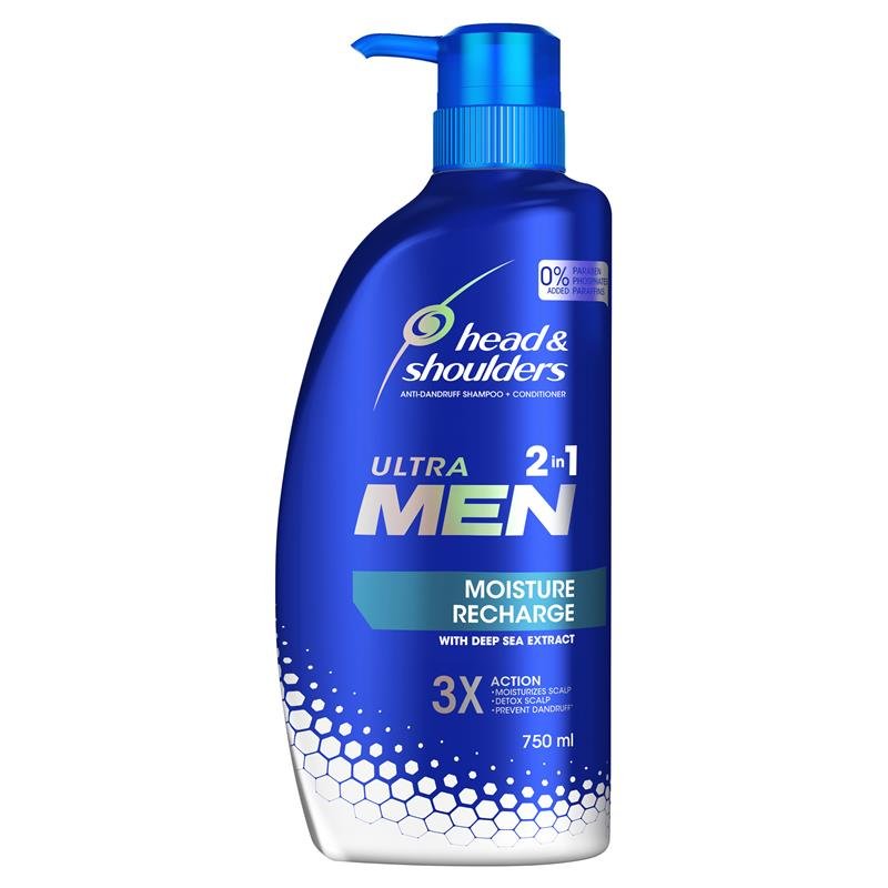 Head & Shoulders 海飞丝 男士保湿去屑二合一洗护 750ml
