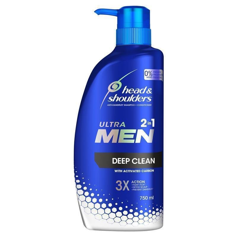 Head & Shoulders 海飞丝 男士深层清洁去屑二合一洗护 750ml