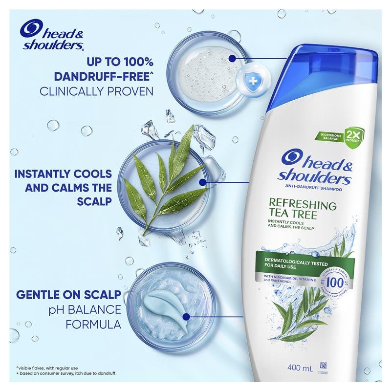 Head & Shoulders 海飞丝 茶树清爽洗发水 400ml