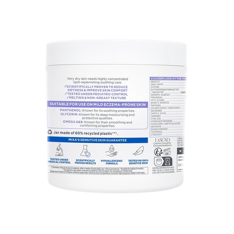 Mixa 泛醇舒缓止痒霜 400ml