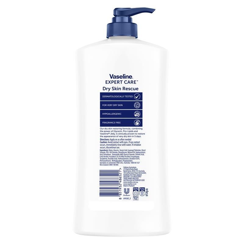 Vaseline 凡士林 干性肌救援身体乳 750ml