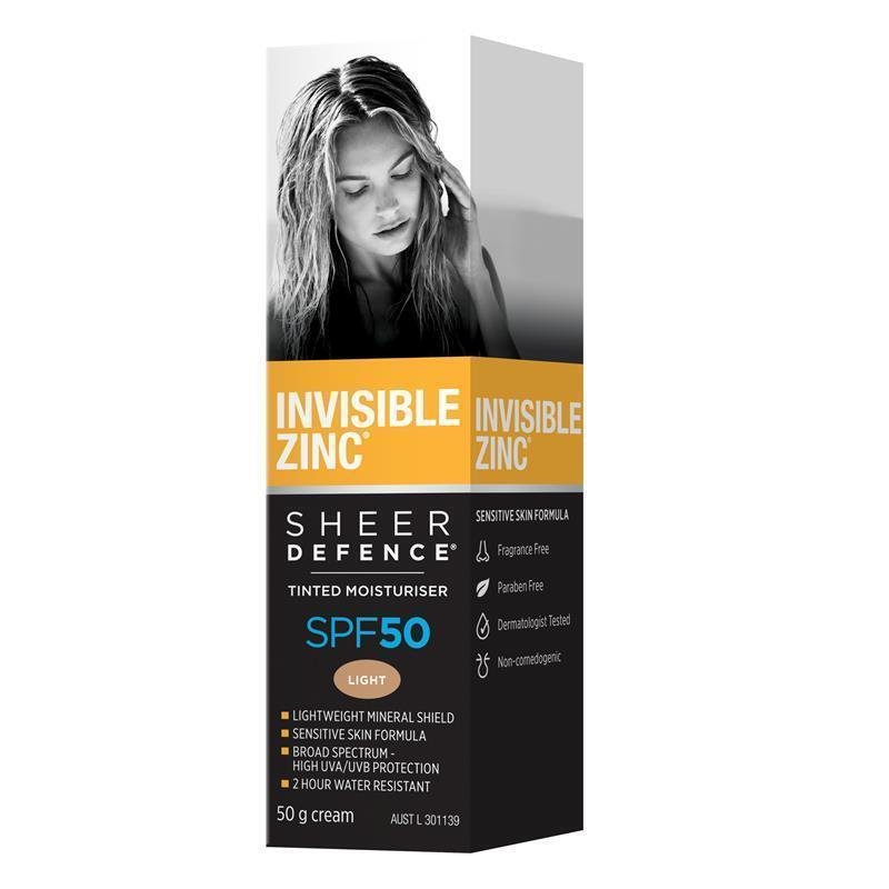 Invisible Zinc 物理防晒隔离乳 SPF50+ 浅色 50g