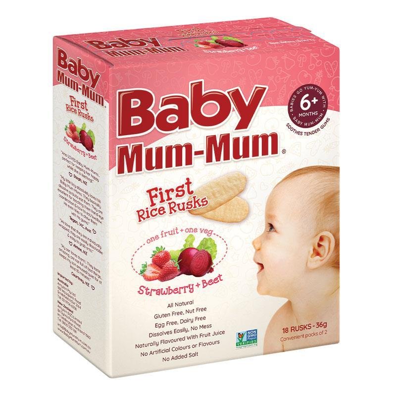 Baby Mum-Mum 婴儿米饼 草莓甜菜味 36g
